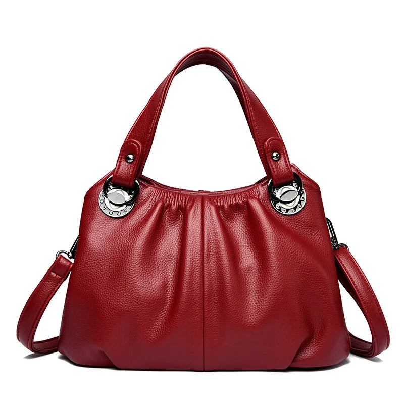 Fashion Lady Crossbody Bag Luxury Genuine Leather  Trend Women Shoulder Bags High Quality Vintage Large Capacity Handbag Bolsos