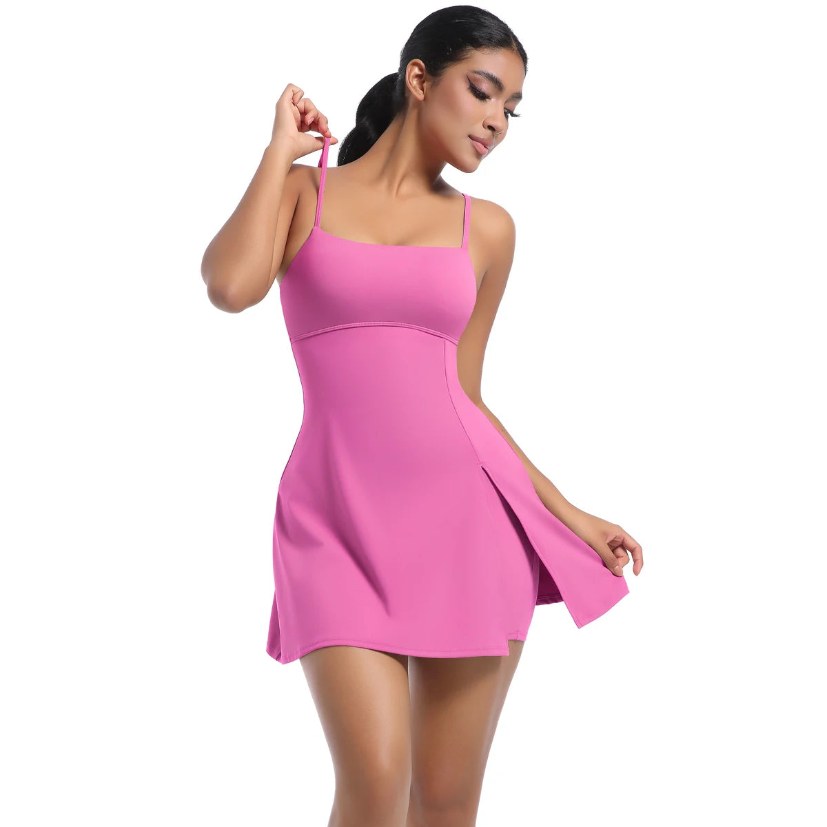 Women Yoga Tennis Skirts Gym Golf Running Sports Fitness Jumpsuit Skirt Sports Overalls Fitness Suits Gym Tracksuit Dance Skirt