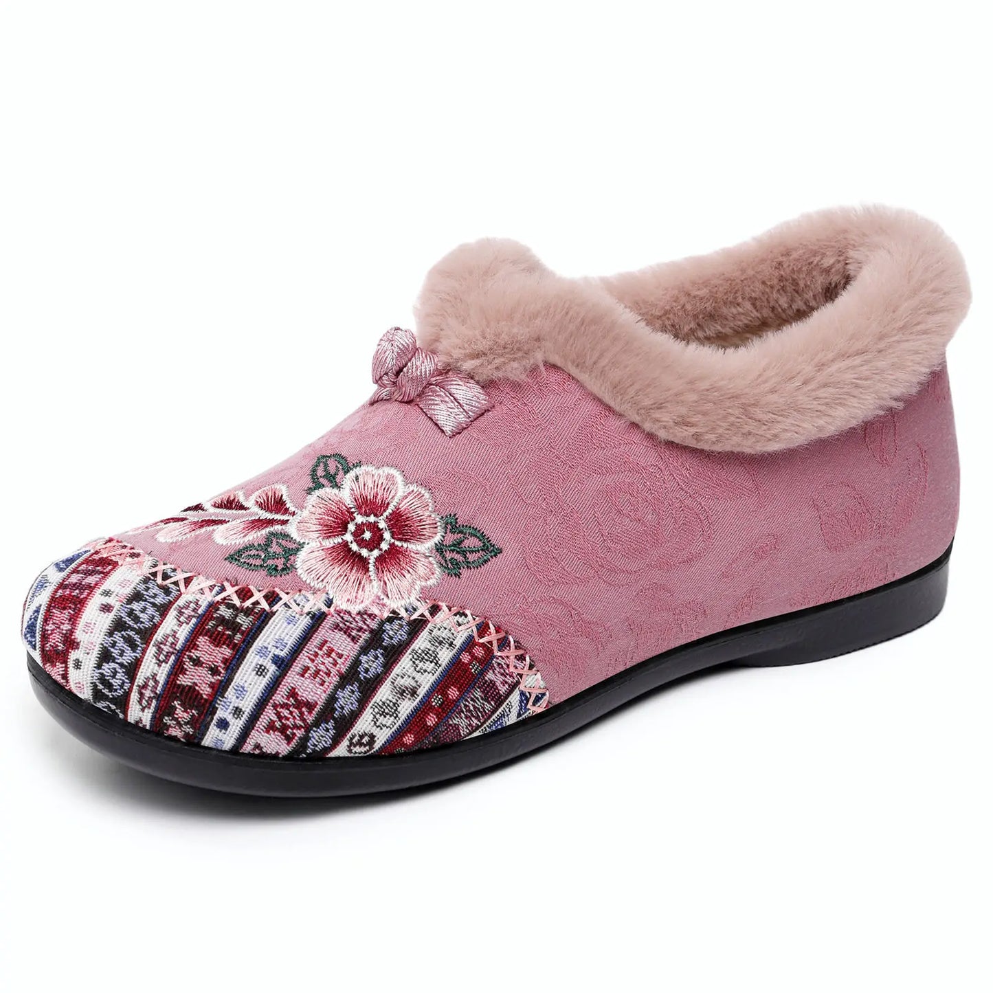 Fashion Women's Shoes Zapatillas De Mujer Cotton Shoes Woman Botines Embroidered Snow Boots Women Botas Winter Warm Short Boots