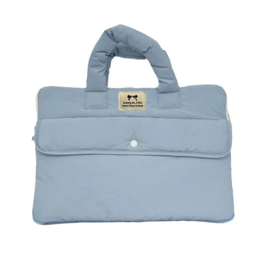 Fashion 15.6inch Portable Laptop Bags Bow with Handle Laptop Case Lightweight Cute Notebook Sleeve Women's Bag