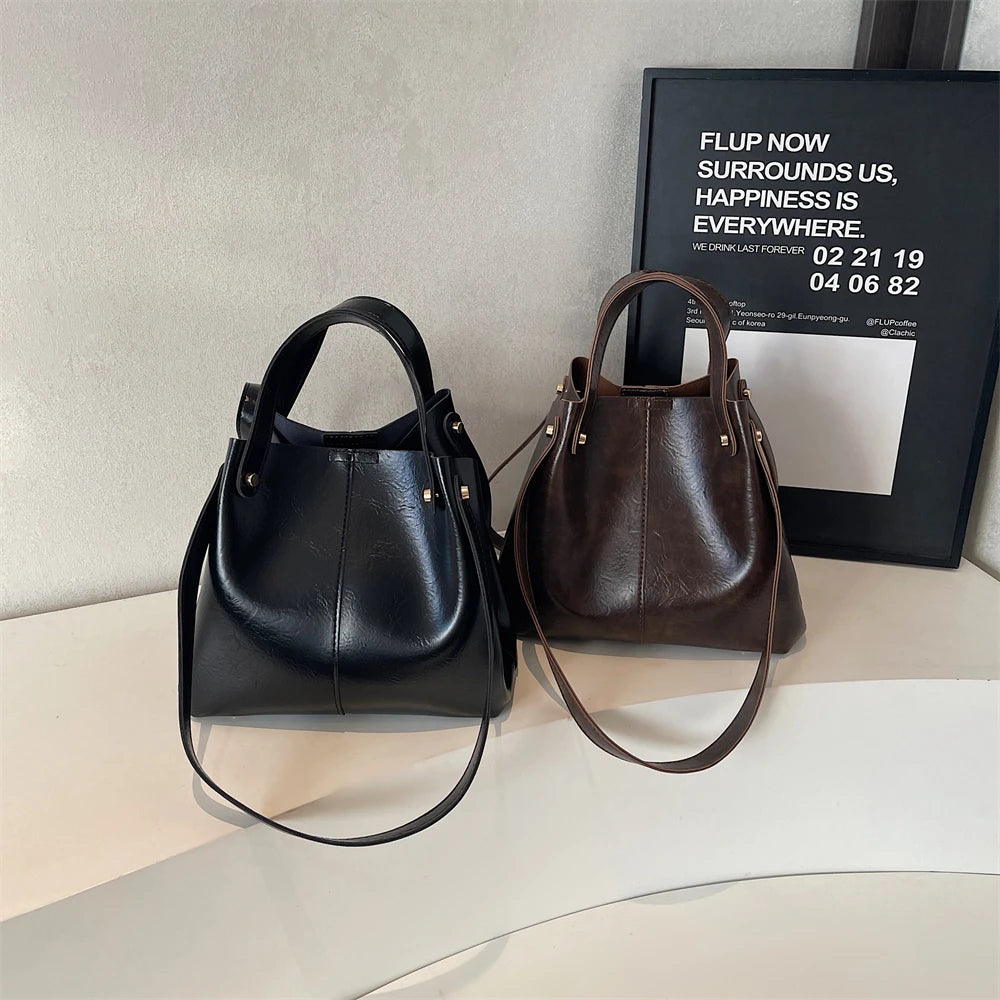 Transformable Shoulder Tote Bags For Women 2025 Latest Luxury Designer Handbags Soft PU Leather Large Capacity Shopper Tote Bag