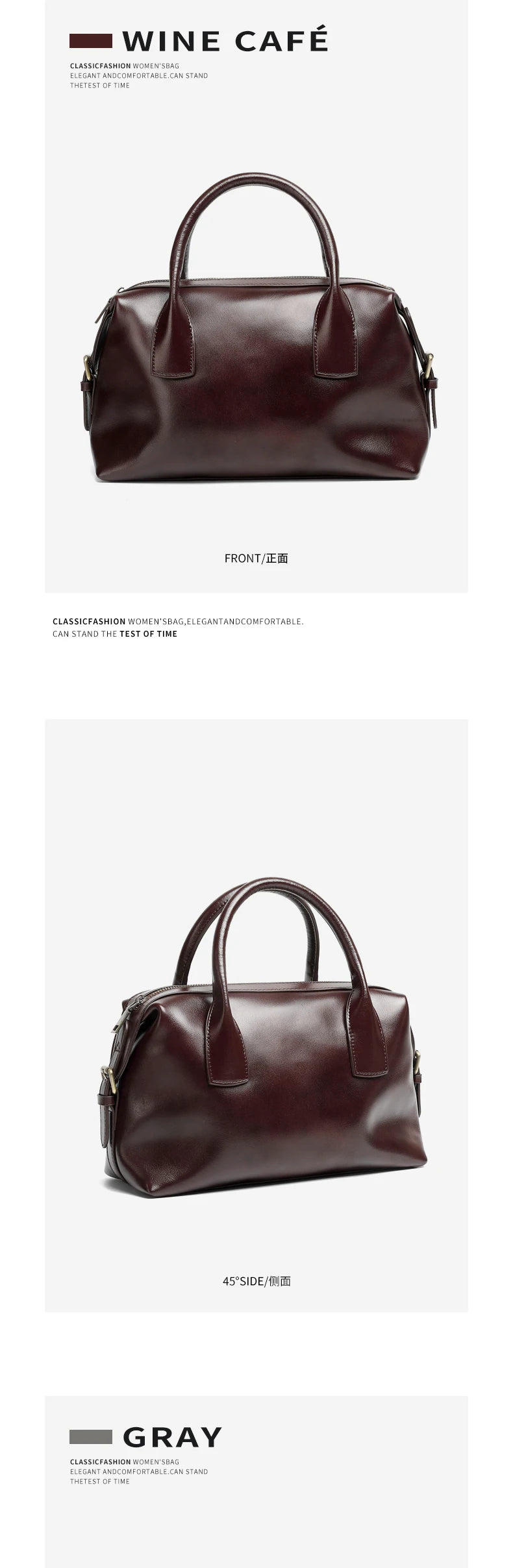 BURMINSA Genuine Cowhide Leather Handbags For Women Retro Pillow Top Handle Bags Bowling Daily Work Crossbody Shoulder Purses
