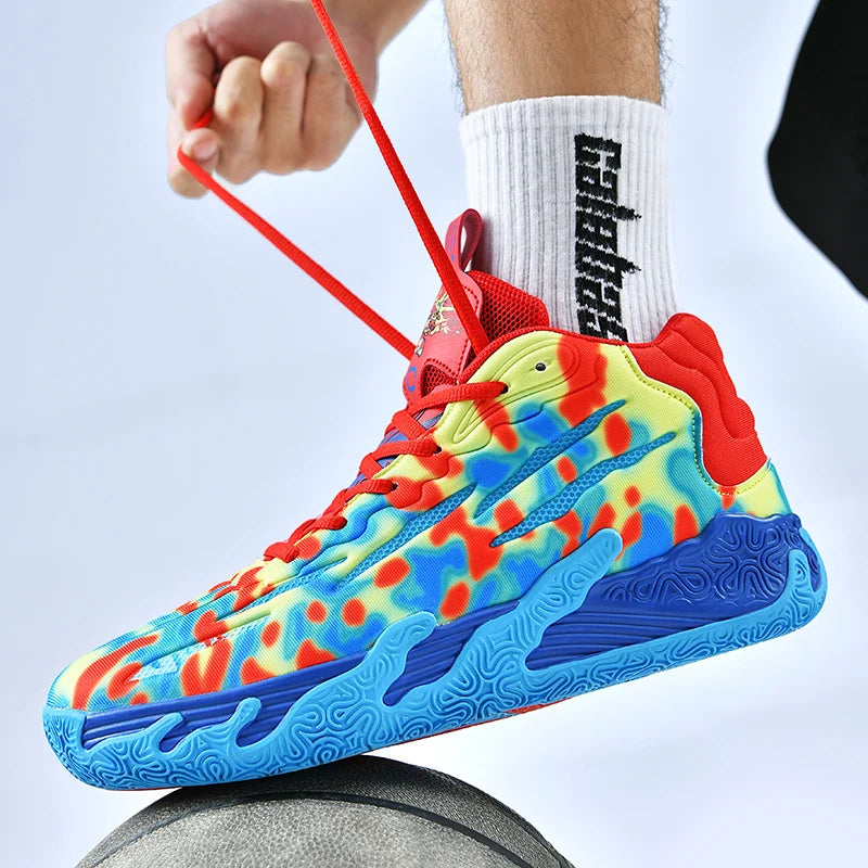 Three ball Three generation Lamelo Ball MB.01 Basketball shoes Men's actual combat cushioned low-top sneakers cushioned rebound