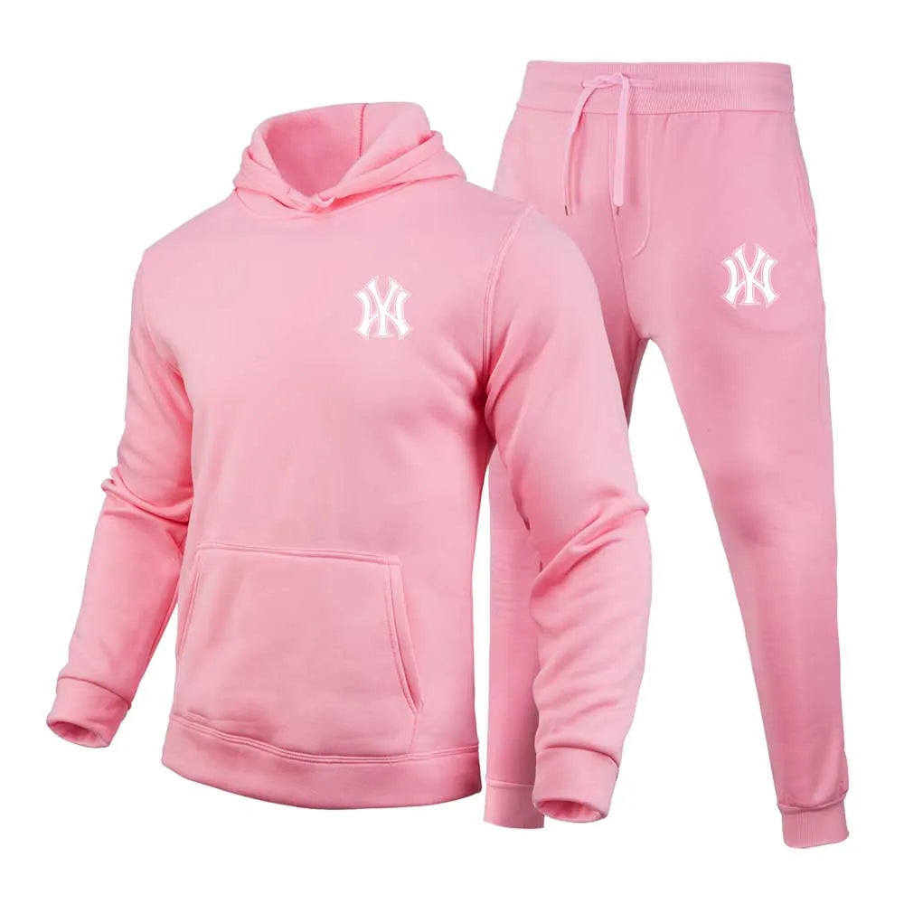 Sportswear, hoodies, drawstring pants, men's sports hoodies, running sportswear for autumn and winter