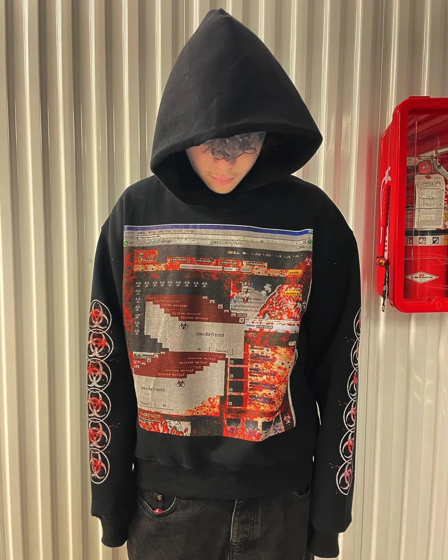 Vintage Embroidery Print Hoodies Women Grunge Sweatshirt Tops Streetwear Harajuku Gothic Y2k Style Hoodie Women Clothing