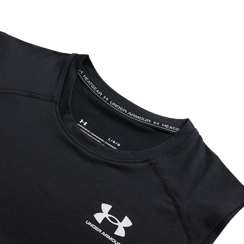 Underarmour Men's Sports Vest Running Fitness Simple Compression Shirt Basketball Training Sleeveless T-Shirt 1361522-001