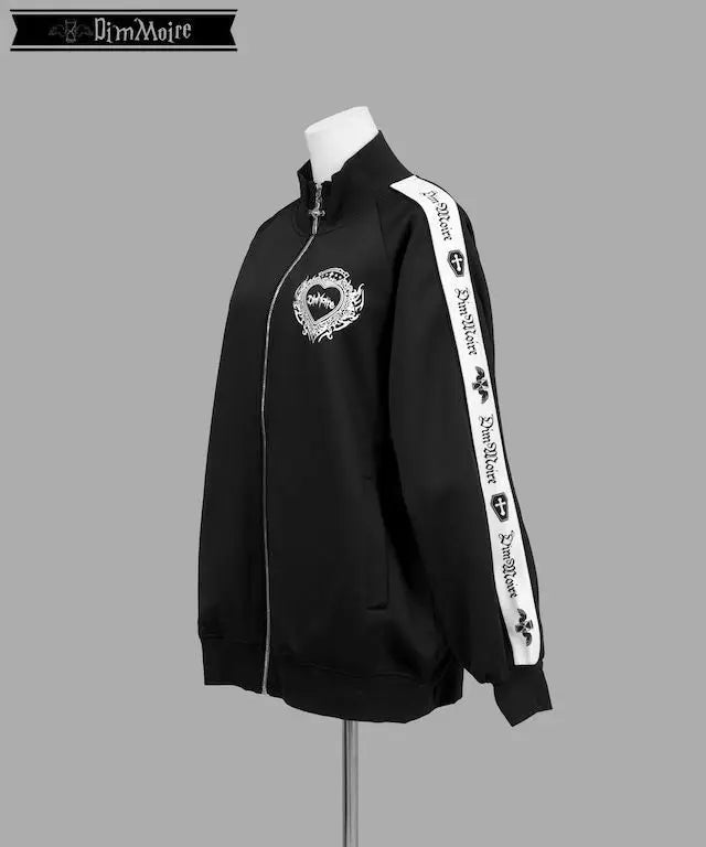[Olmee] In Stock Jirai Kei Ryousangata Gothic Jacket Coat Outerwear Cosplay Costume Oversized Zipper Bat Cross Halloween Xmas