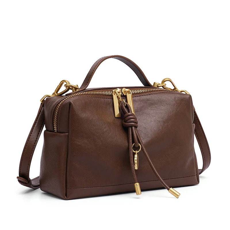 YANATARI Luxury Handbags Female Crossbody Bags Shoulder Bag Women Bags New Fashion 2026 Genuine Cowhide Leather Satchel