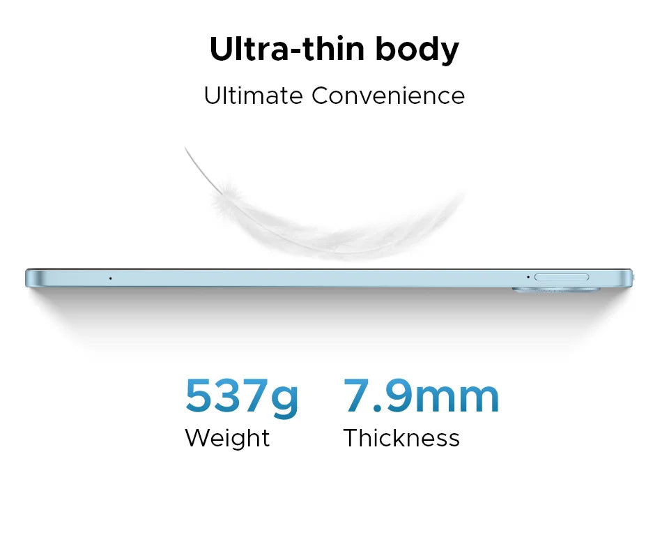 DOOGEE U11 Android 15 Tablet 11" Ultra-clear 90Hz Display 16GB(4+12) 128GB 8580mAh Battery Unisoc T606 octa-core Dual Speaker