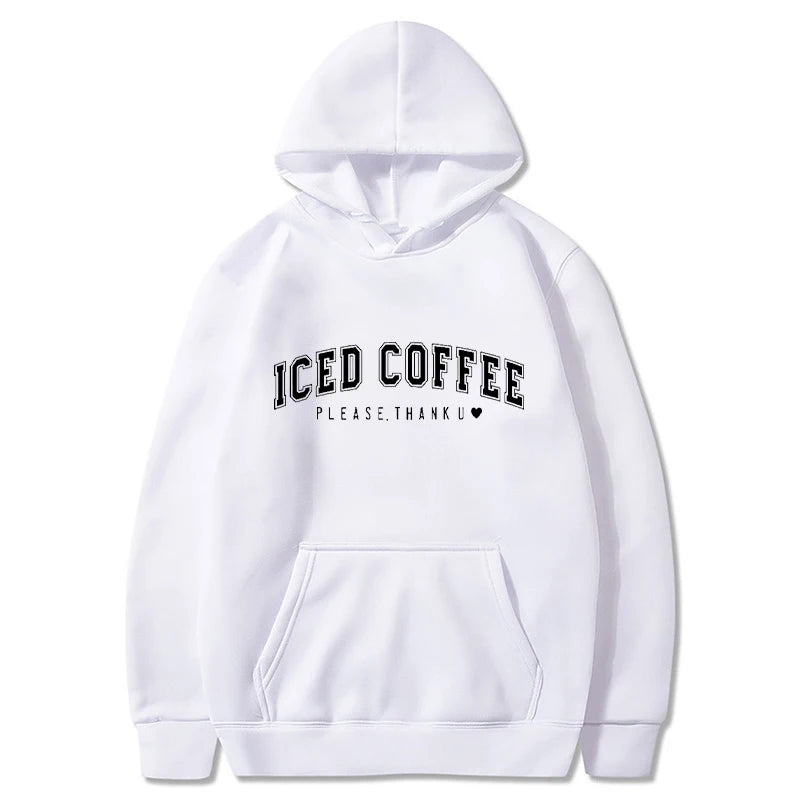 Men Letter Graphic Printed Hoodies Women Fashion Drawstring Long Sleeve Pocket Sweatshirts Casual Harajuku Hooded Pullover Coat