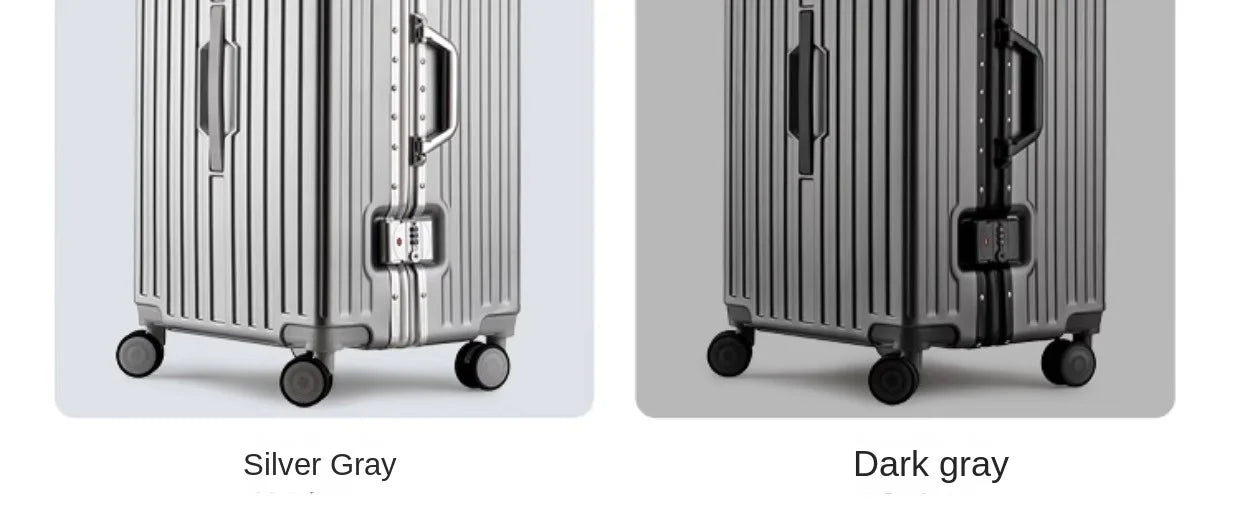Large Capacity Suitcase 30/32 inchThickened Strong and Durable Aluminium Frame Luggage Trolley Case 20-28 inch Carry-on Suitcase