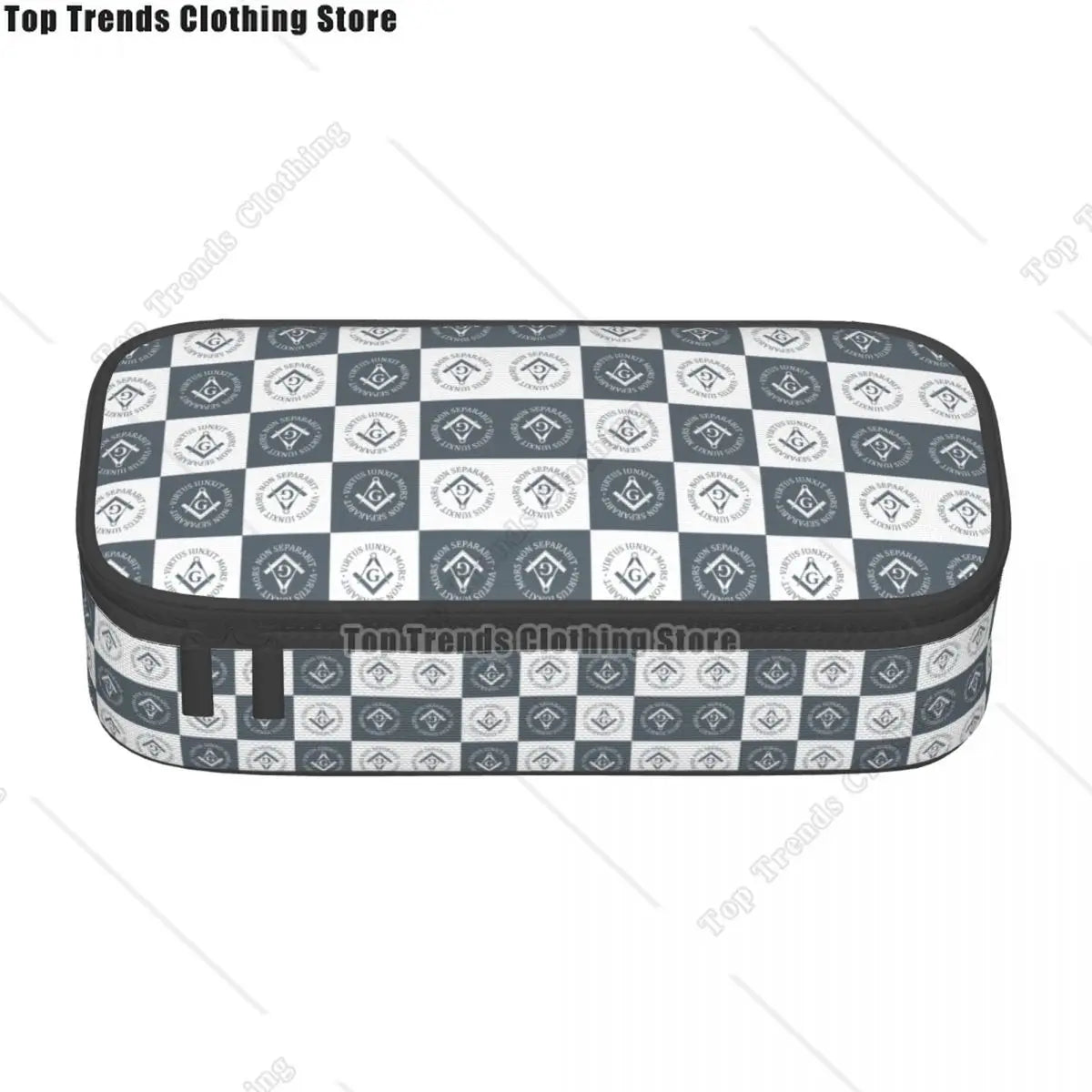 Kawaii Masons Masonic Freemason Pencil Cases for Girl Boy Big Capacity Mason Freemasonry Pencil Pouch Stationery