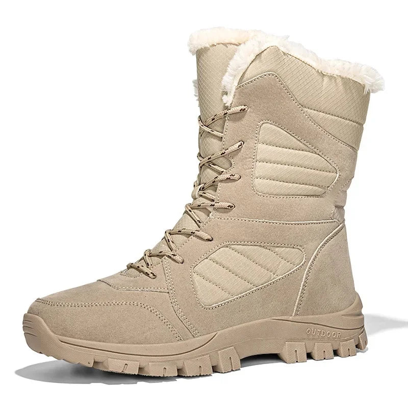 Thickened Winter Snow Boots Men's High Top Cotton Outdoor Sports Boots Couples Snow Shoes Anti-wear Comfortable Warm Zapatillas