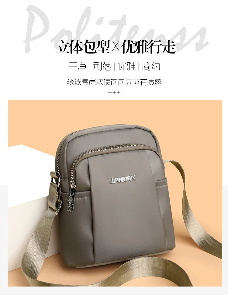 Women's Waterproof Shoulder Bag - Fashion Crossbody with Organizer Pockets for Phone, Keys & Essentials