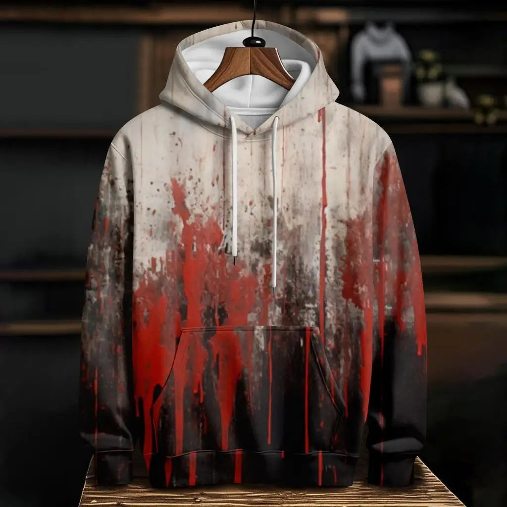 Halloween Horror Blood 3D Print Hoodies Men's Women Casual Hooded Sweatshirt Harajuku Pullover Tracksuit Unisex Coat Clothing