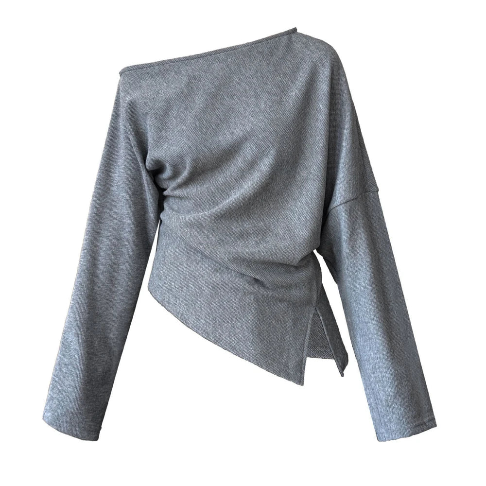 2026 Women Spring Sexy Off The Shoulder Cotton Hoodies Long Sleeve Casual Pullovers Clothes Women Tops Sweatershirt