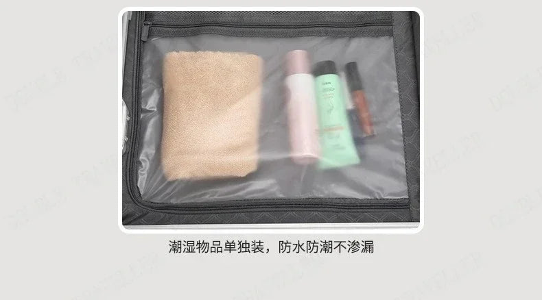 Front Opening Large Capacity Rolling Luggage Case Aluminum Frame ABS+PC Trolley Case Suitcase USB Charging Boarding Case