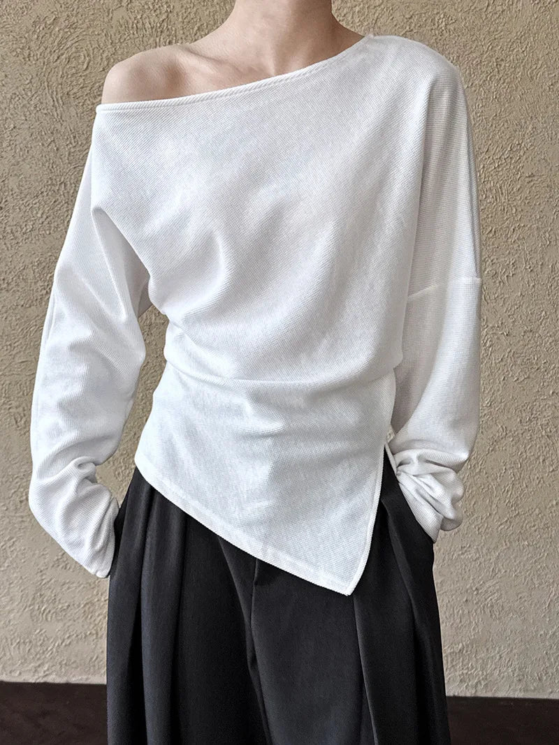 2026 Women Spring Sexy Off The Shoulder Cotton Hoodies Long Sleeve Casual Pullovers Clothes Women Tops Sweatershirt