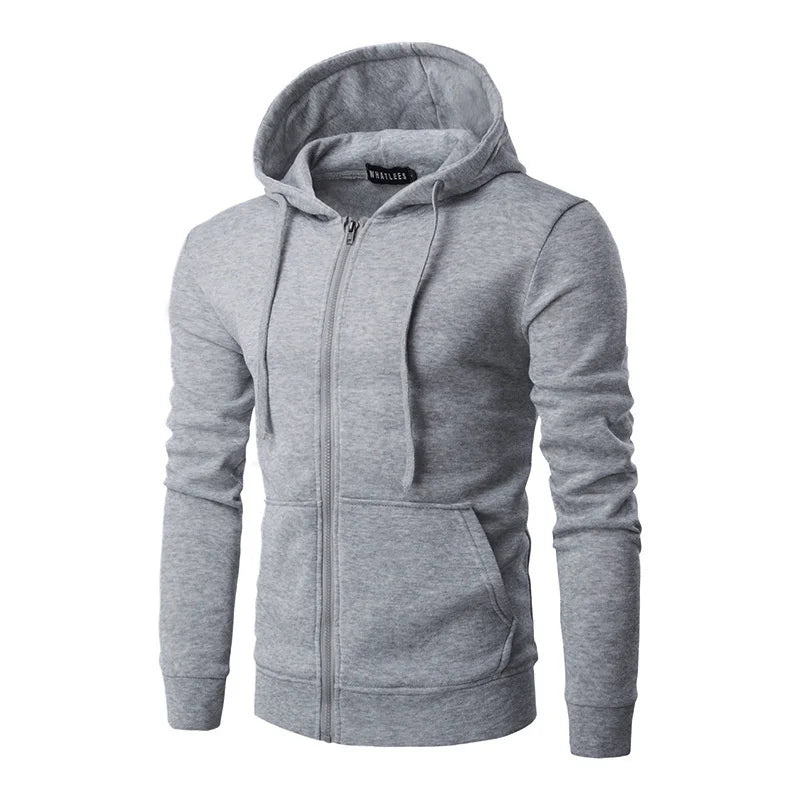 spring autumn Men Sweatshirts Long Sleeve Hoodie Zipper cardigan Male/woman Hoodies Sweatshirt Slim Fit Hoodie Male Clothing
