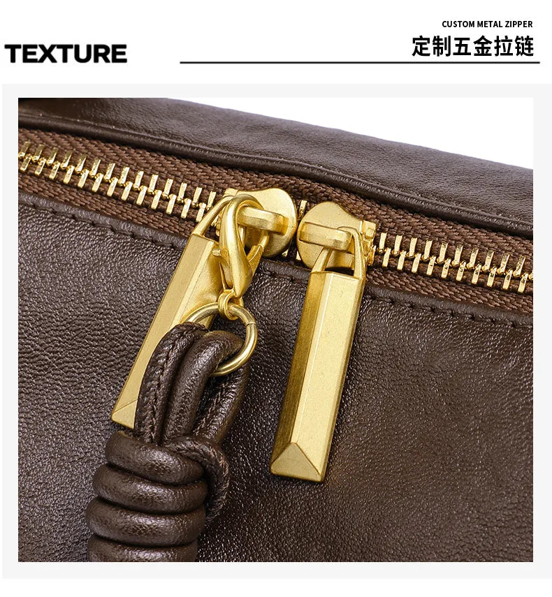 YANATARI Luxury Handbags Female Crossbody Bags Shoulder Bag Women Bags New Fashion 2026 Genuine Cowhide Leather Satchel