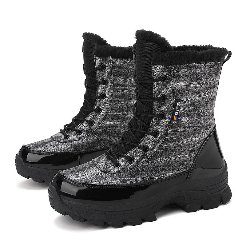 Women's Winter Boots 2026 New High-top Plush Warm Snow Boots for Women Thickened for Extreme Cold Areas Outdoor Boots