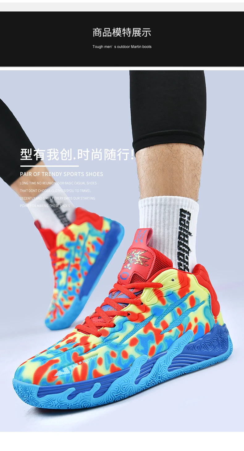 Three Ball Three Generation Lamelo Ball MB.01 Basketball Shoes Men's Actual Combat Cushioned Low-Top Sneakers Cushioned Rebound