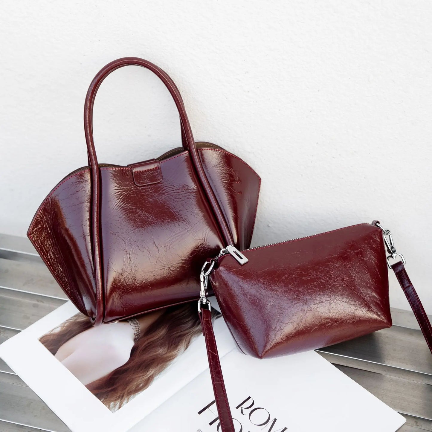 YANATARI Genuine Leather Woman Bag Shoulder Bag Handbags Ladies Crossbody Bags Luxury Designer Minimalism Bag Cowhide Bucket Bag
