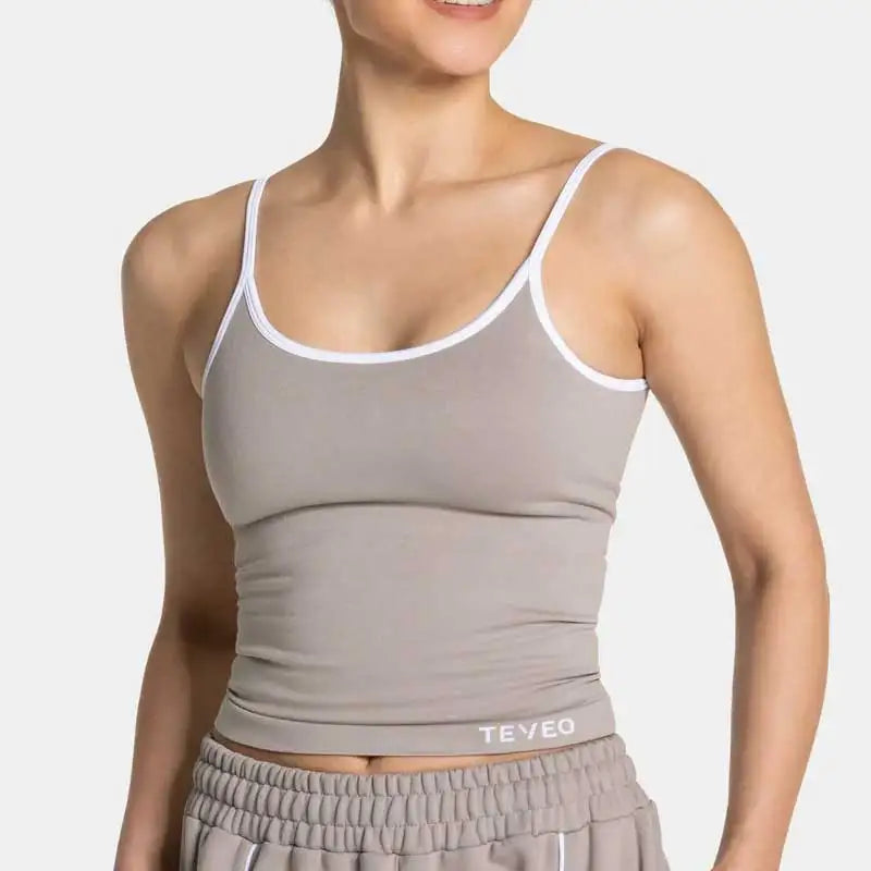 TEVEO Women's Seamless Gym Solid Sports Ignite Short White Waist Tight High Waist Hip Lifting Yoga Pants Running Sports Shorts