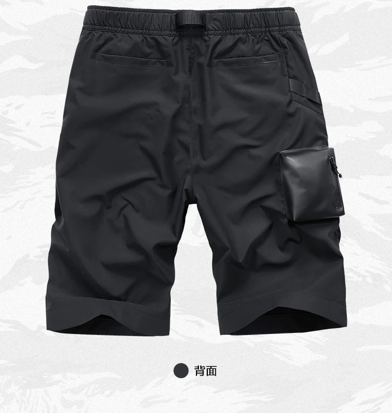Multi-pocket Tactical Function Cargo Shorts Summer Mens Clothing Y2K High Street Punk Style Techwear Quick-dry Pants pantalone
