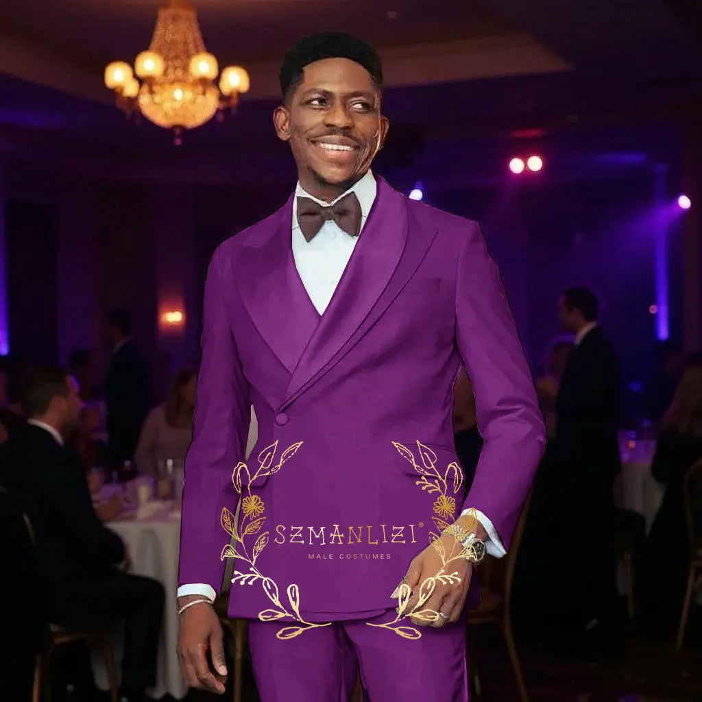 Beige Men's Wedding Suits Unique Collar Male Formal Groom Tuxedo Slim Fit Suit Outfits Elegant 2 Pieces Custom Made Male Suit