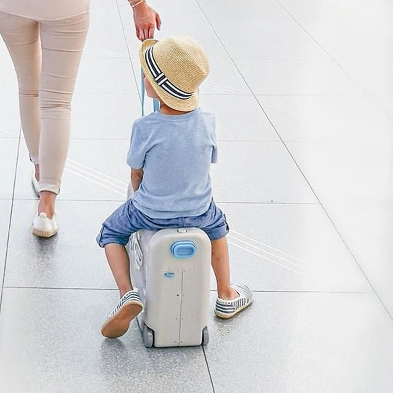 Children's Luggage Can Lie Down Can Sit Can Ride Multi Purpose Child Cabin Suitcase ABS Multifunctional Baby Traveller's Bed