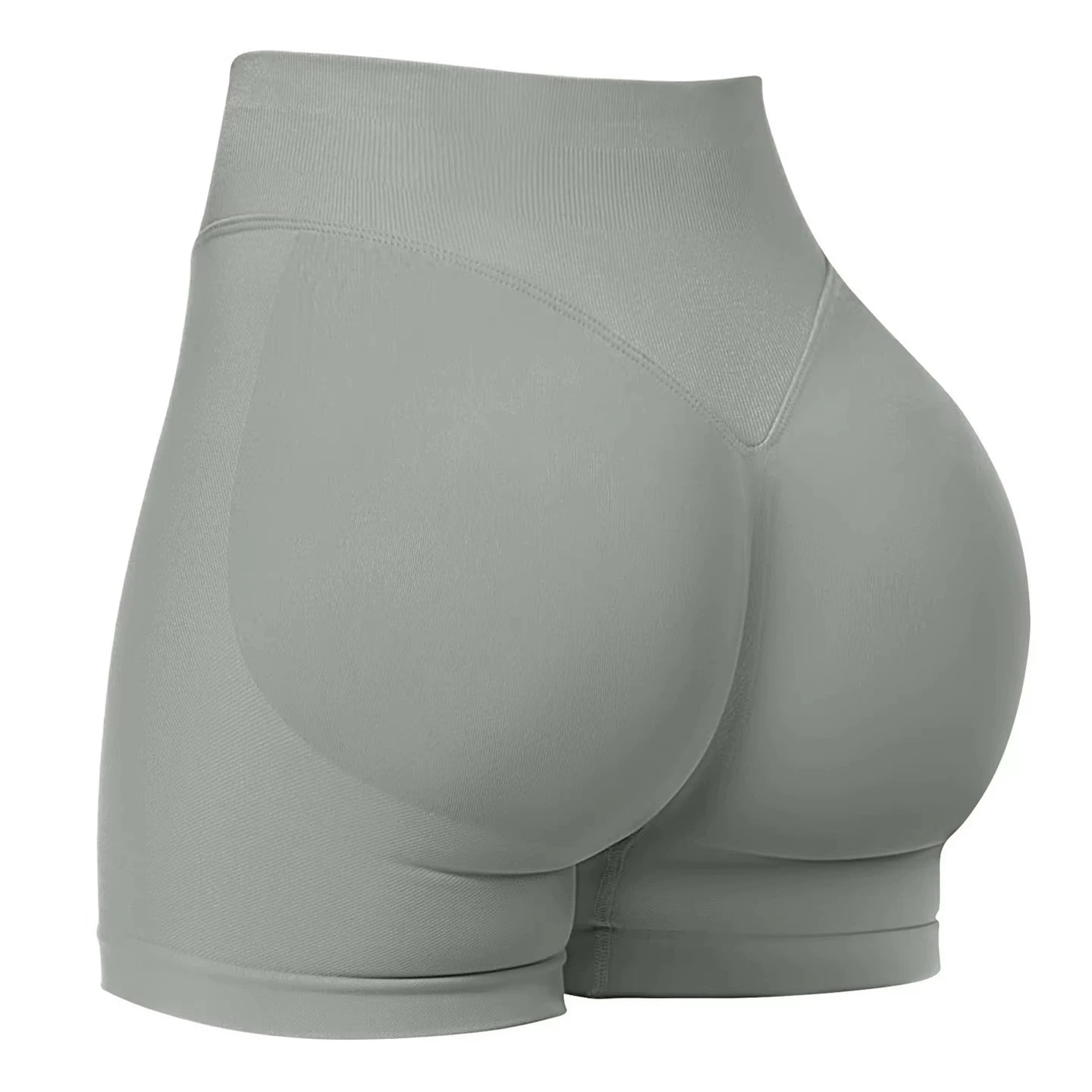 Summer High Waisted Yoga Shorts For Women Fashionable and Sexy Running Fitness Pants Solid Color Yoga Leggings Elastic Tights