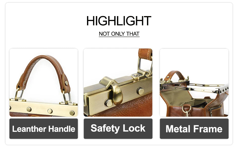 CONTACT'S Genuine Leather Top Handle Bags for Women Sling Shoulder Bags Tote Bag Handbags Metal Frame Female Bags Office Ladies