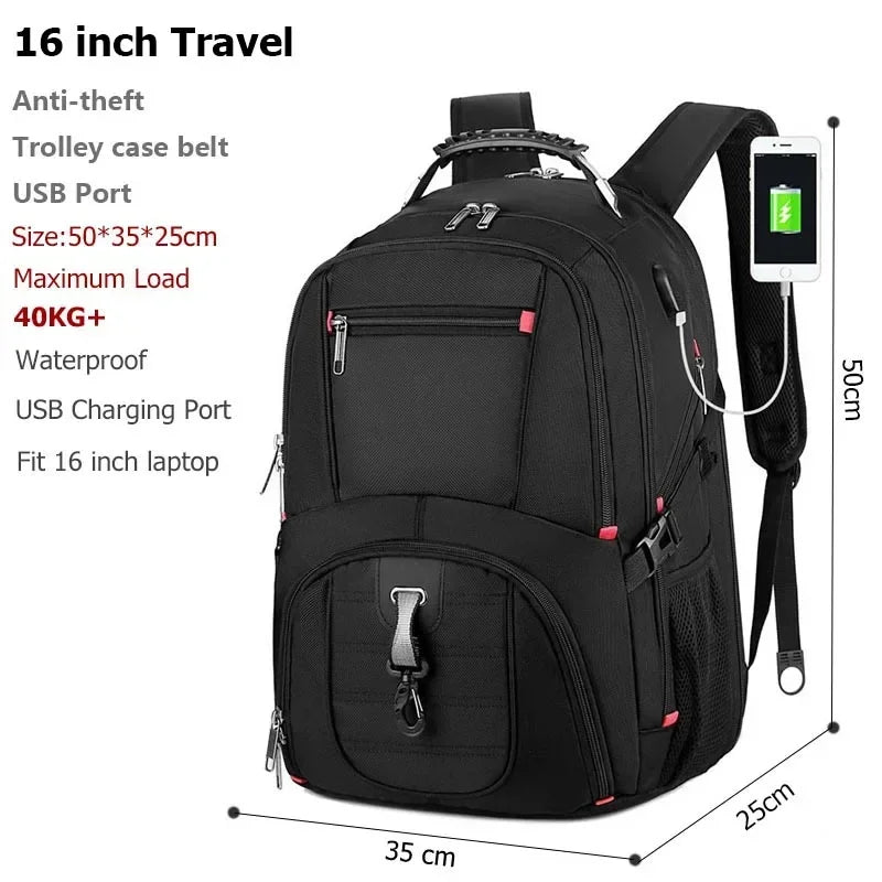 2026 Swiss-Multifunctional bags Durable 17 Inch Laptop Backpack, Travel Bag,College Bookbag,USB Charging Port,Water Resistant