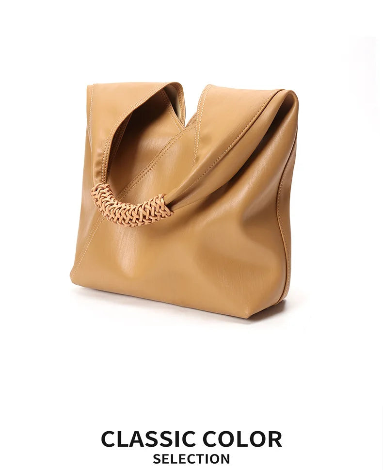 YANATARI Female Genuine Leather Bag Large Capacity Handbags Shoulder Bag Big Tote Bags for Women Shopping Bag Large Luxury Bag