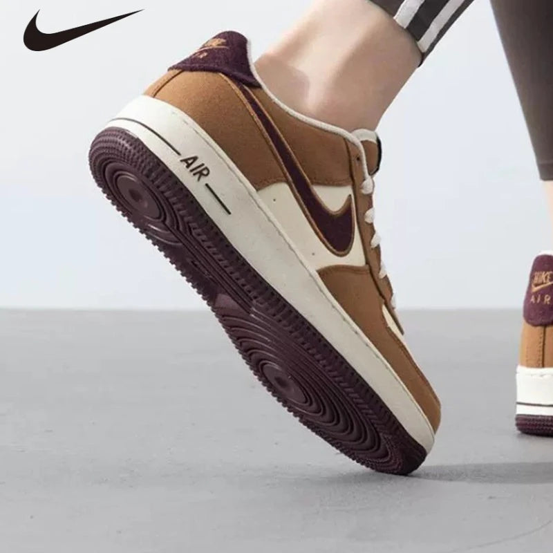Nike Air Force 1 LV8 3 GS Sneakers, Canvas Velvet Swoosh Air-Sole Cushion Notebook Doodle Casual Shoes for Youth FN4731-200
