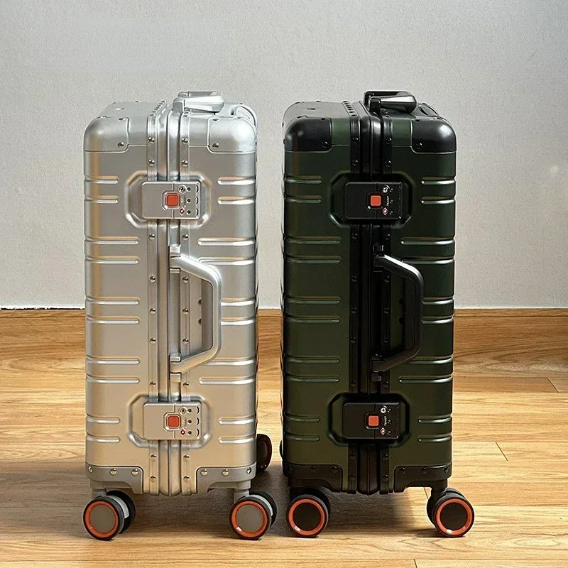 A Luxurious 29-inch Aluminum-magnesium Alloy Suitcase/bag, Perfect for Students, with Ample Space. Ships From The EU.