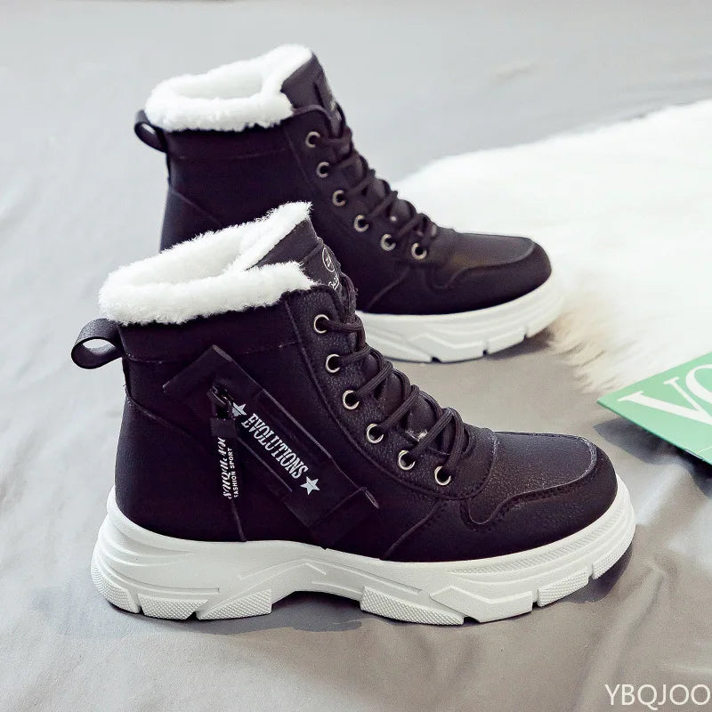 Winter Warm Snow Boots Women's Versatile New Simple Comfortable Daily Casual Anti slip Wear resistant Women's Short Boots