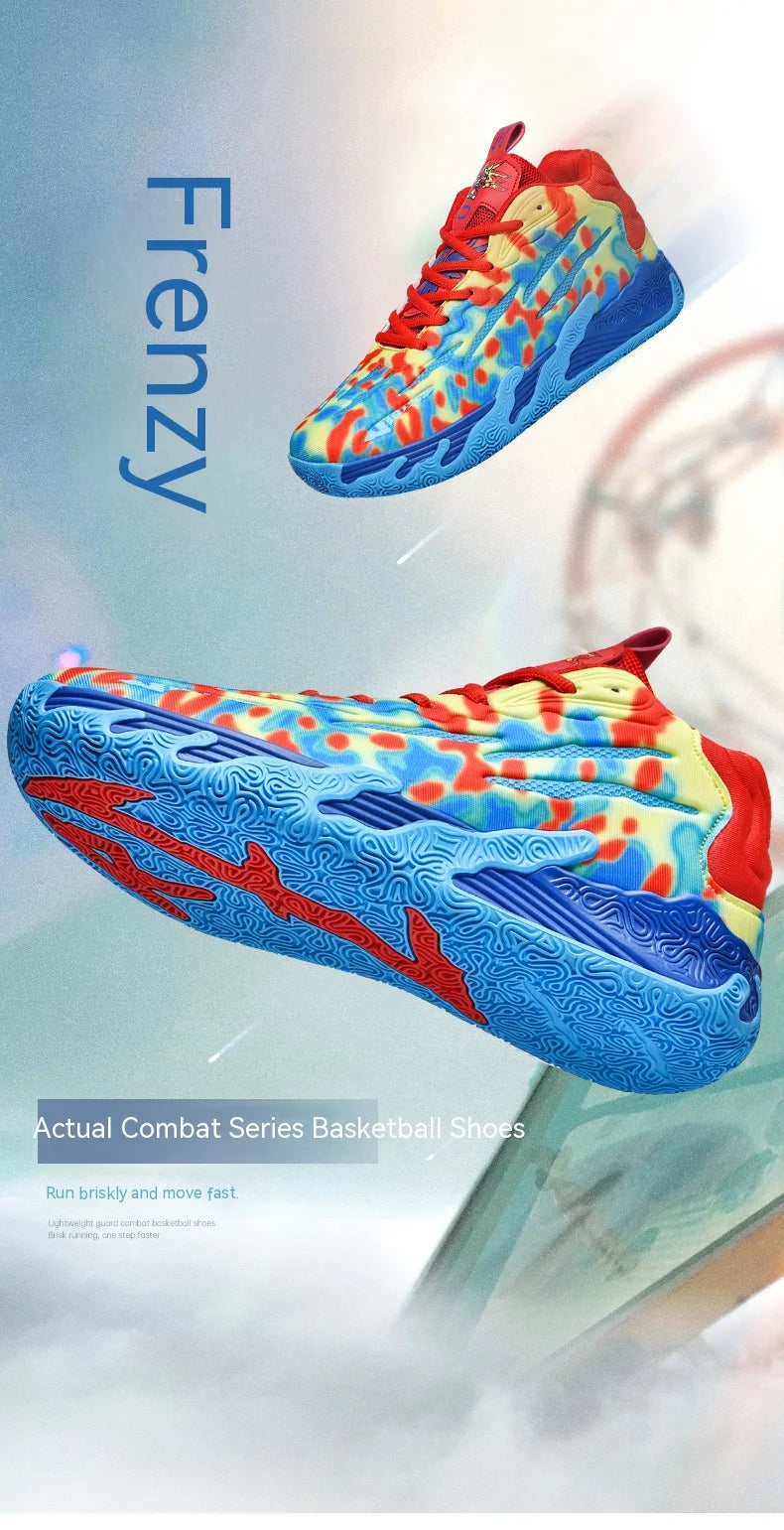 Three Ball Three Generation Lamelo Ball MB.01 Basketball Shoes Men's Actual Combat Cushioned Low-Top Sneakers Cushioned Rebound
