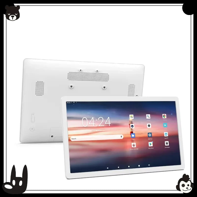 2026newUltra-thin 14 Inch Wall Mounted Android 14 POE Tablet Touch Screen Display 8-core CPU HDMI Input Smart Home Panel