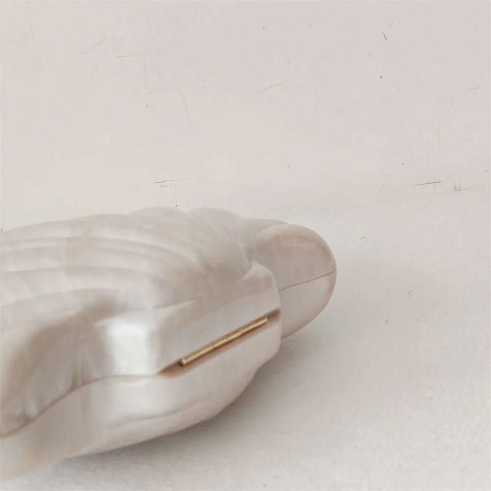 Female Shell Acrylic Box Clutches Lady Gift Evening Bag Party Prom Stones Handbags Luxury Women Wedding Bridal Clutch Purse Bag