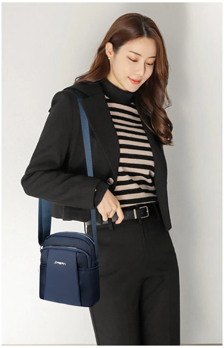 Women's Waterproof Shoulder Bag - Fashion Crossbody with Organizer Pockets for Phone, Keys & Essentials