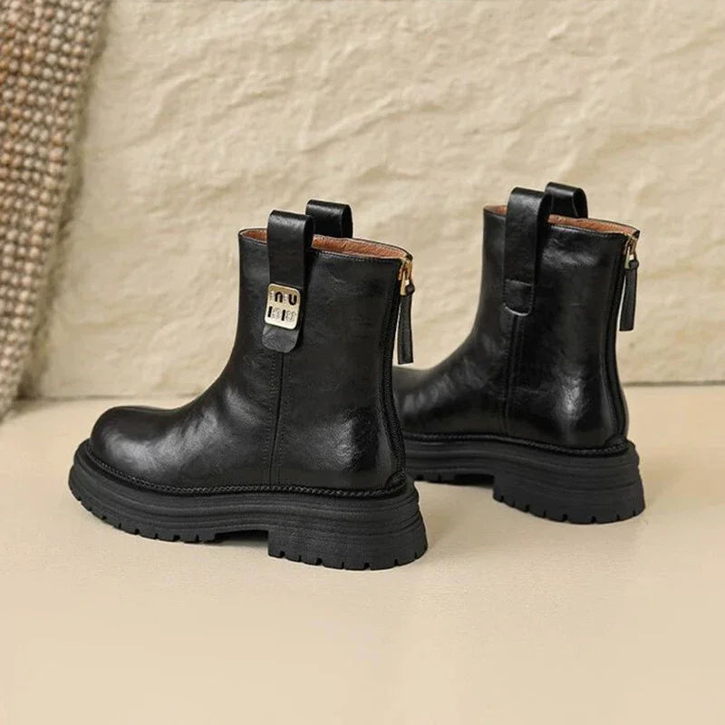 Women Winter Fleece Lined Snow Boots Non Slip Warm Short Boots for Cold Weather