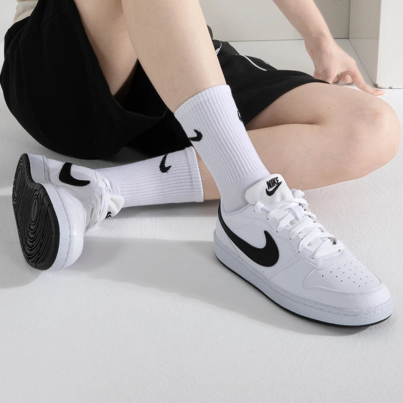 Nike Women's Shoes Court Borough Low (Gs) Sports Shoes, Fashionable Casual Shoes, Lightweight and Comfortable Low-Top Sneakers Dv5456-104