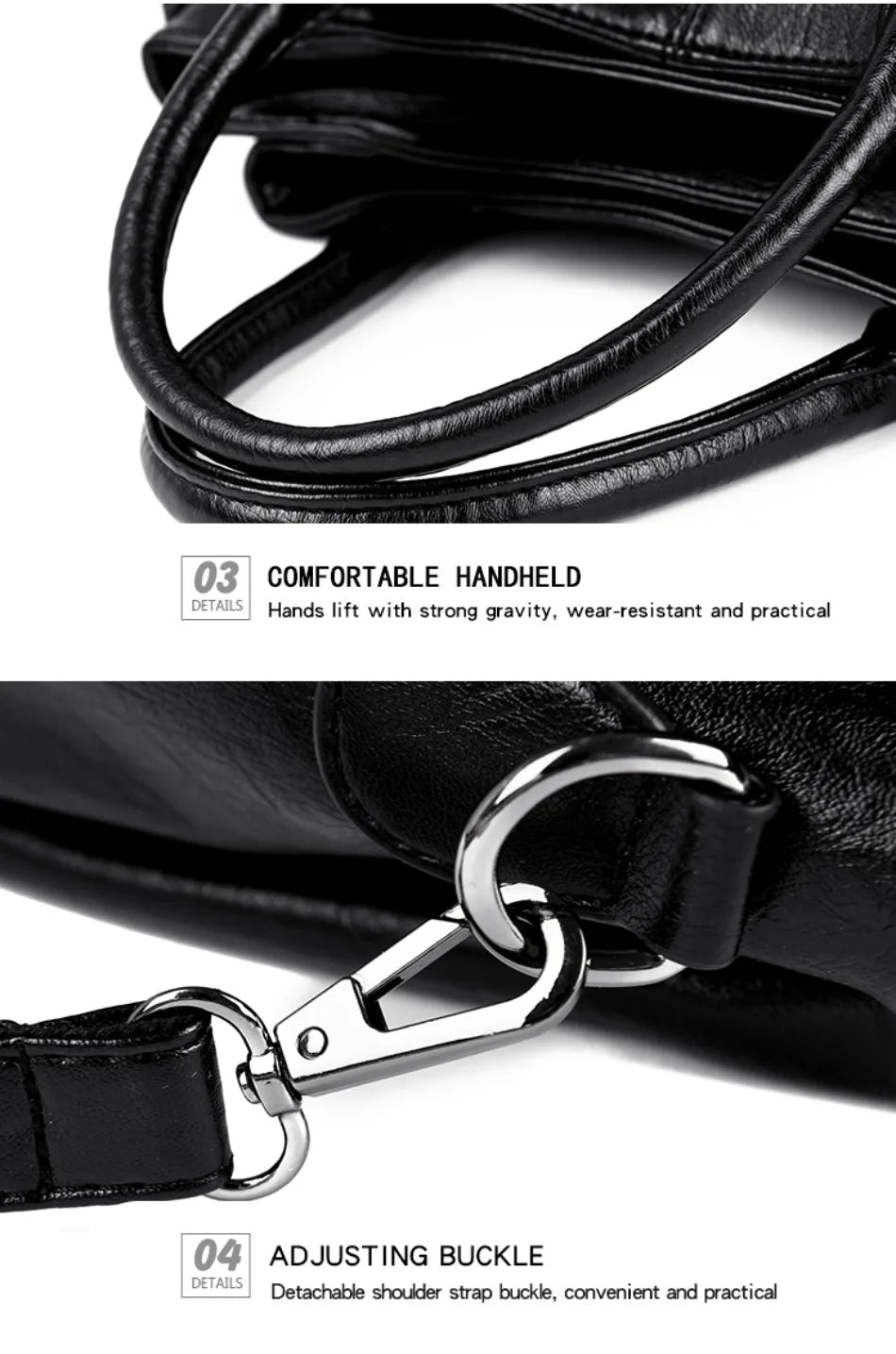 High-quality Soft Leather Luxury Handbags Women Bags Designer High-capacity Ladies Crossbody Hand Bags for Women 2024 Sac A Main