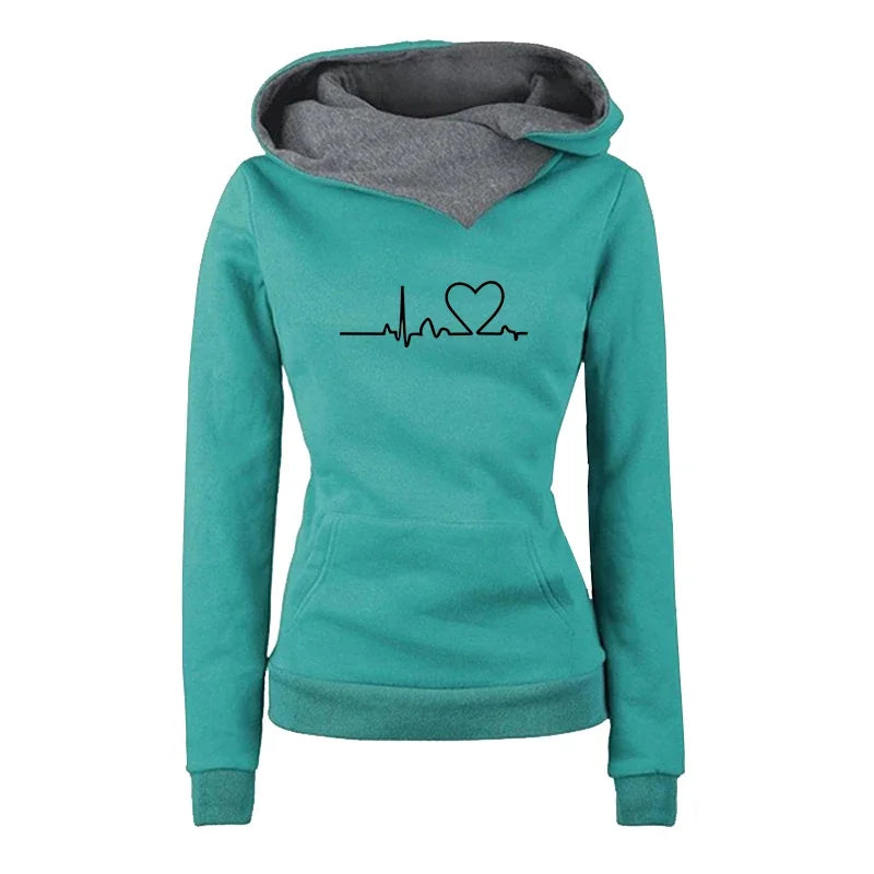 Jogging Hoodies Autumn Winter Quality Women's Tracksuit Casual Print Single Sport Pants Comfort Outdoors Daily Gym Woman Fashion