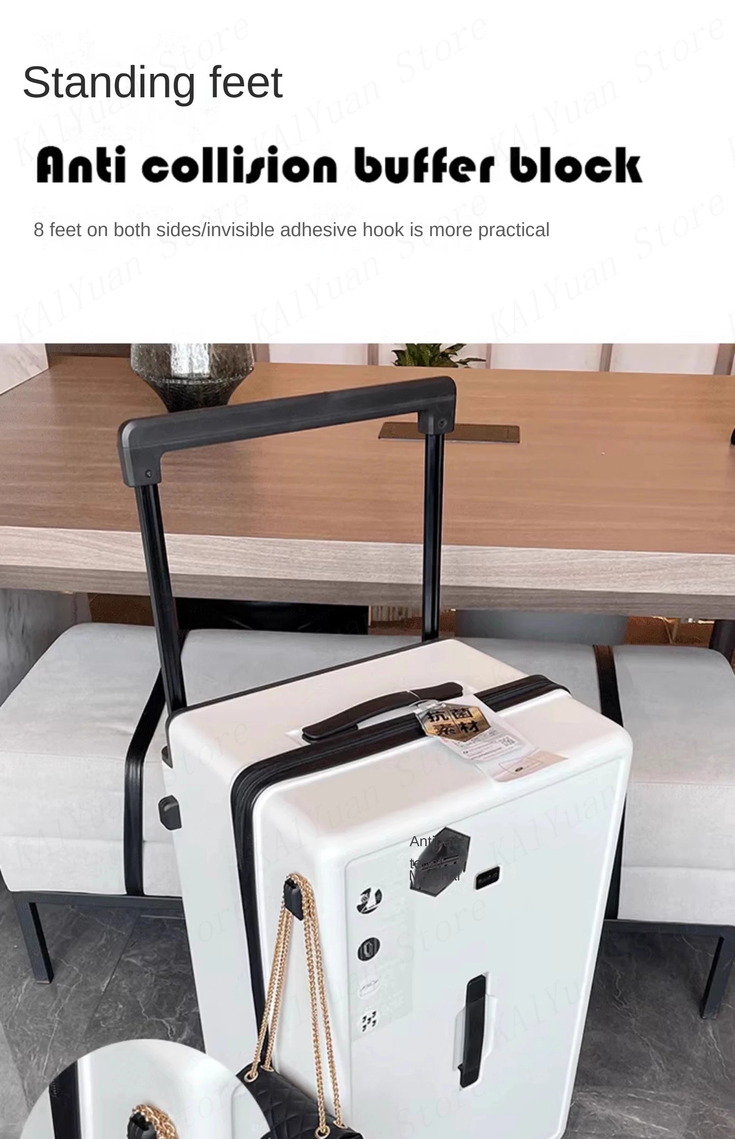 Large Capacity Wide Handle Suitcase Five Wheels Explosion Proof PC Luggage with Brake Spinner Wheels Trolley Case 22/28/36 Inch