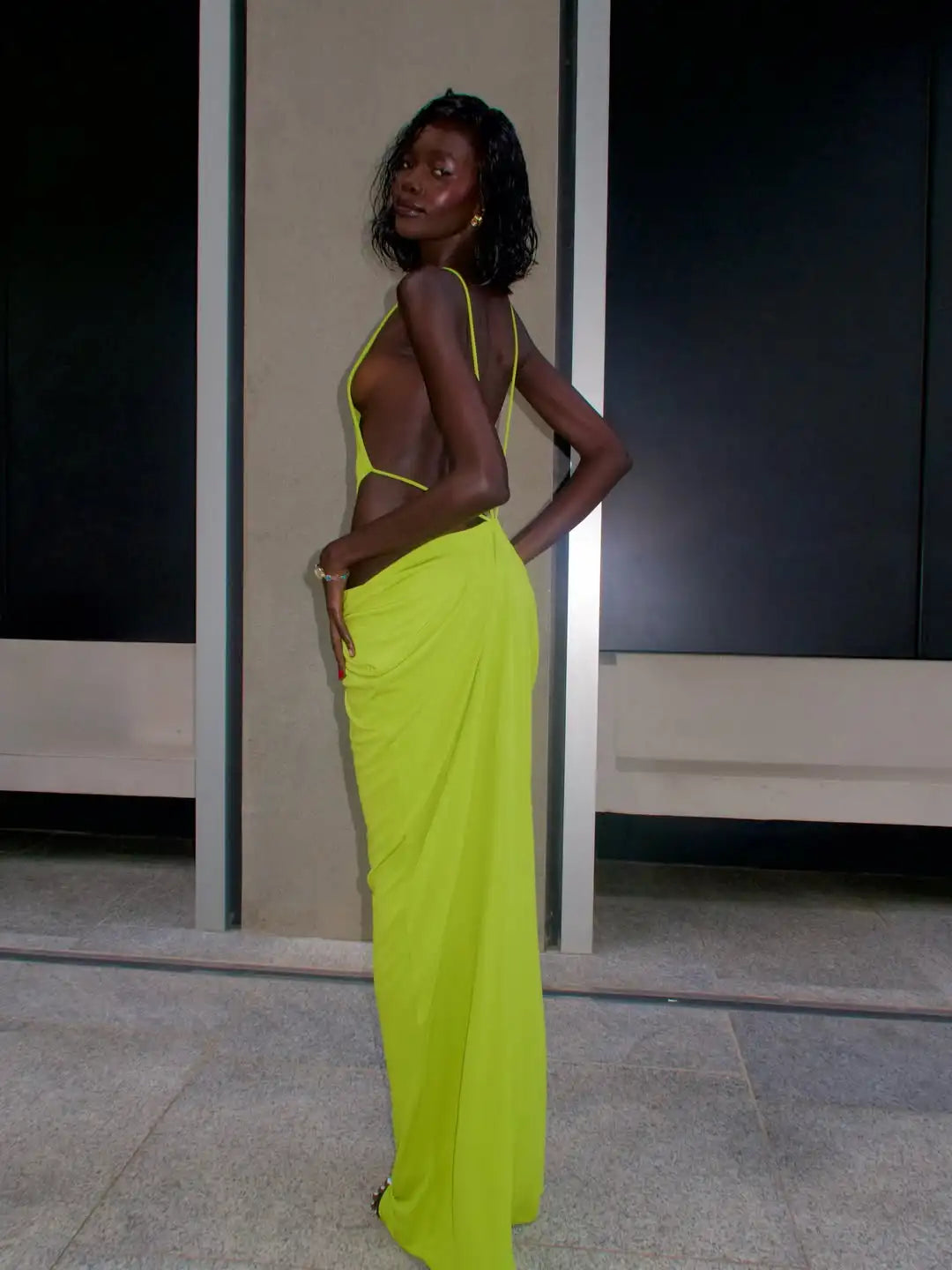 Women Sexy Soilid Hollow-out Maxi Dress Fashion Sleeveless Backless Pleated Slim Female Dresses Summer 2026 Party Evening Robe
