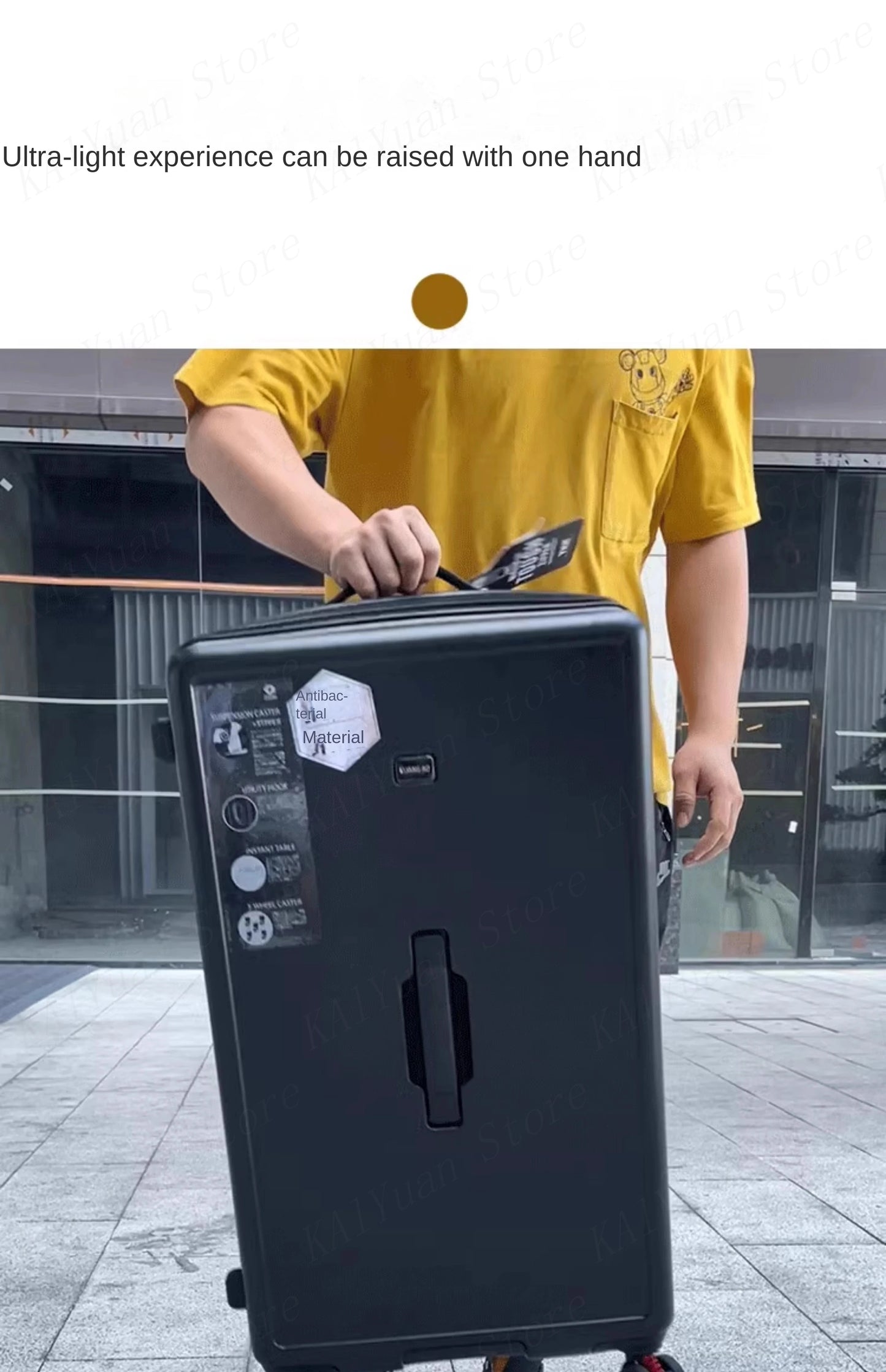 Large Capacity Wide Handle Suitcase Five Wheels Explosion Proof PC Luggage with Brake Spinner Wheels Trolley Case 22/28/36 Inch