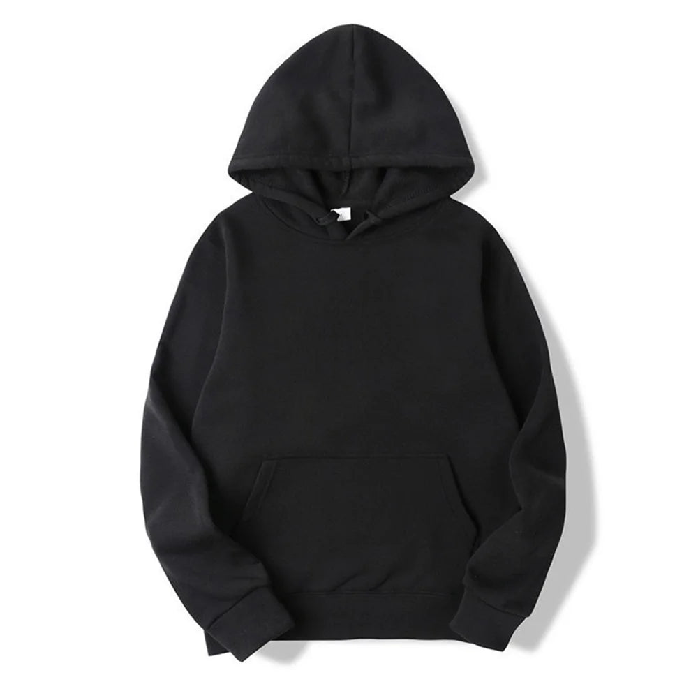 Spring Autumn Fashion Men's Women's Hoodie Casual Hoodies Pullovers Sweatshirts Men's Top Solid Color Hoodies Sweatshirt Male